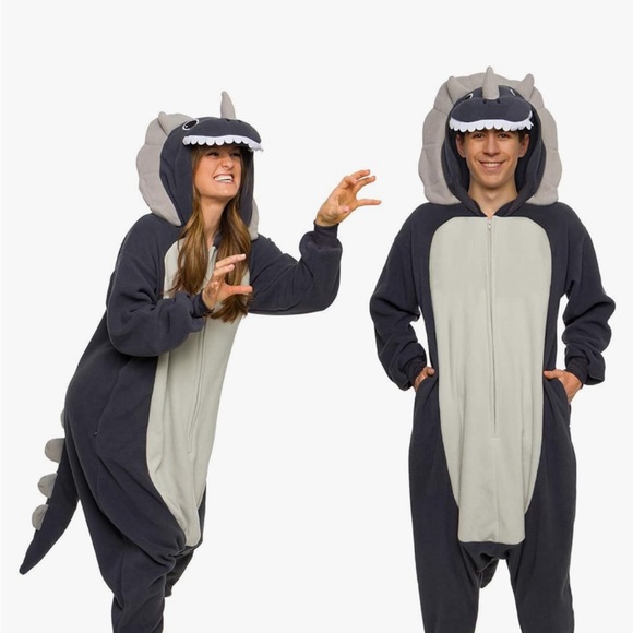 Unisex XXL extra extra large, triceratops dinosaur onesie costume - Picture 1 of 11